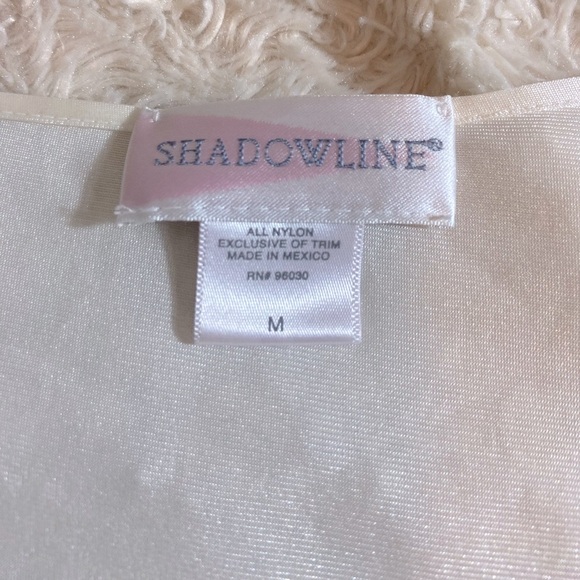 Shadowline Ivory Satin & Lace Button Up Bridal Robe M Medium - Picture 7 of 9